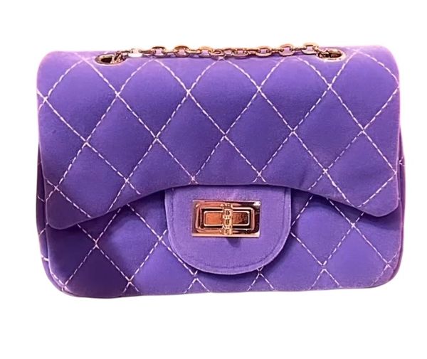 Velour Quilted Bag